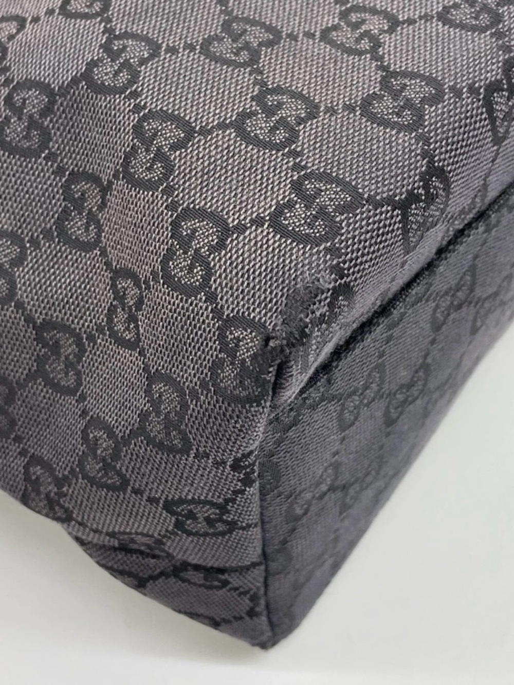Authentic Gucci GG Monogram Canvas Black Handbag w/dustbag - Picture 8 of 14